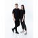 T-shirt unisex, size 44-46, black color