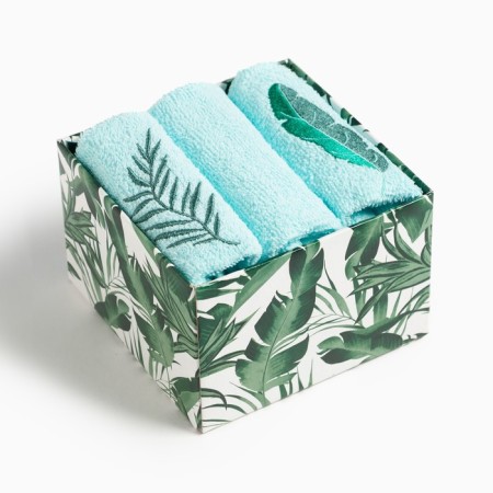 Set of towels Ethel "Tropics" 30x30 cm-3pcs, 100% cotton 340 g/m2-6