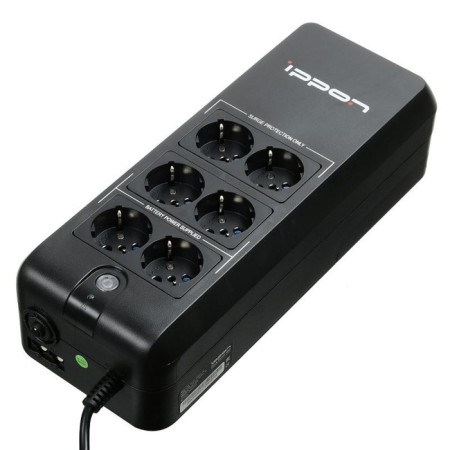 Source of uninterrupted power Ippon Back Verso 600, 300 W, 600 VA, Black