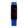 Watch of wristwood, electronic children's "glare", silicone strap, dial 5 x 2 cm, blue