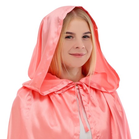 Carnival cloak of children, satin, coral length color 100cm-1