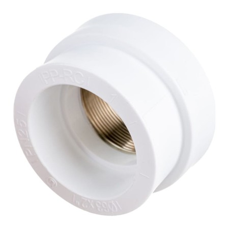 Combined "Politek" coupling, polypropylene, 63 mm x 2 ", internal thread-2