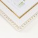 Photo frame plastic 13x18 cm "Golden waves and points" white 16.6x21.6 cm