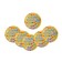 Disposable paper plate "Happy Birthday" Candles and Girland (18 cm)