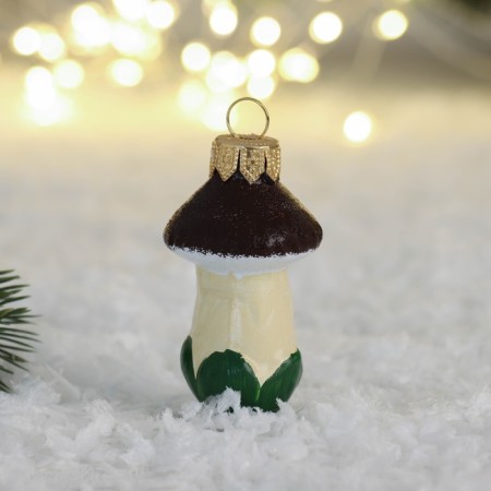 Christmas tree toy "Mushrooms-06" 6.8 cm
