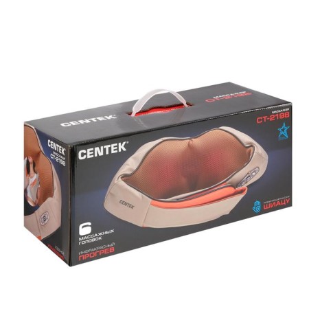 Massage for the neck and shoulders CENTEK CT-2198, 12 V, IR-Gogrev, 3D massage, beige-4