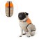 Lightning dog jacket, size 18 (ds 40 cm, fire 50 cm, ok 38 cm), beige with orange
