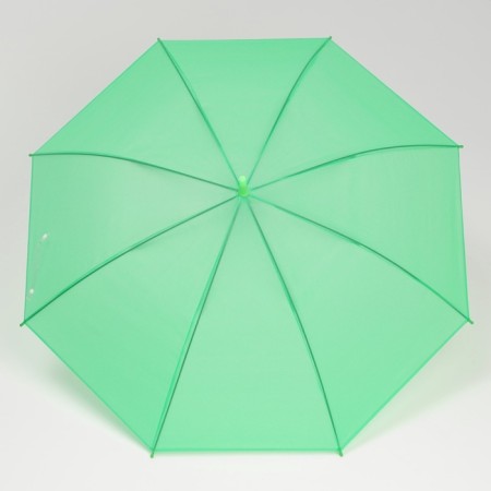 Umbrella - semi -automatic cane "plain", 8 spokes, r = 46 cm, green color-4