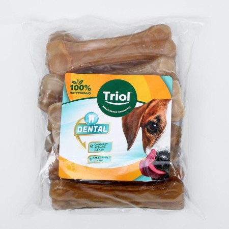 Dental bones for dogs, 12.5 cm, 50-55 g, 10 pcs.