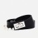 Women's belt, width 2.4 cm, metal buckle, black color