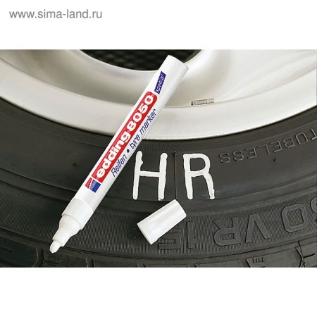 Industrial marker for tires and rubber Eding E -8050/49, 2.0 - 4.0 mm, white-4