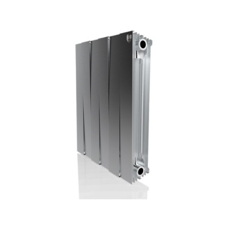 Bimetallic radiator Royal Thermo Pianoforte/Silver Satin, 500 x 100 mm, 6 sections, chrome