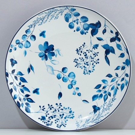Ceramic plate Royal Garden, 25.5 cm, white color-1