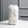 Vase for flowers "Women's Body", White, 14 x 6.5 cm.