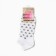 Women's socks "hearts, white color, rr 23-25
