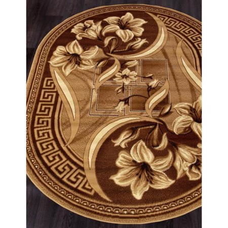Oval carpet Laguna D187, size 200x300 cm, color Beige-1