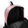 Youth backpack from textiles, 3 pockets, pink color