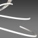 Suspended chandelier Mantra Nur, Led, 6200lm, 3000k, 1100 mm, silver color