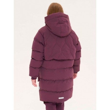 Coat for girls, height 146 cm, purple color-5