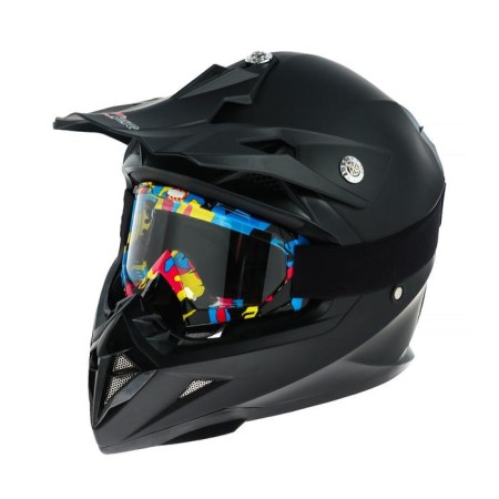 Glass-mask for motorcycle driving, transparent glass, bomber, OM-22-1