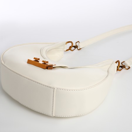 Female bag Textura, small size, milk color-3
