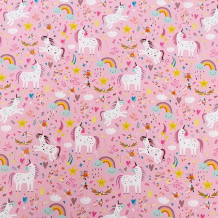 Glossy packaging "unicorns" 2 sheets, 50 × 70 cm-1
