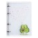 Notebook on rings, 80 sheets in the cell "avocado. Love", plastic cover, foil embroidery, shift block 70 g/m2