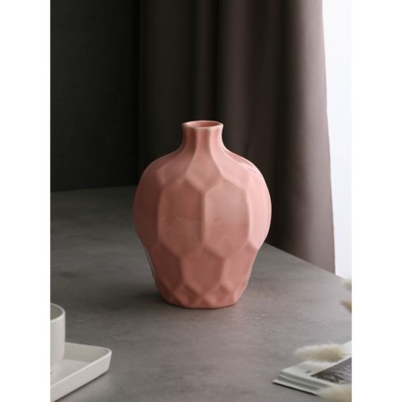 VAZA Table "Constellation", h = 21 cm, pink color, ceramics, 1 variety, Iran-1