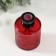 Diffusor for essential oils with a “flower” lid is a transparent red 100 ml 6x6x8 cm