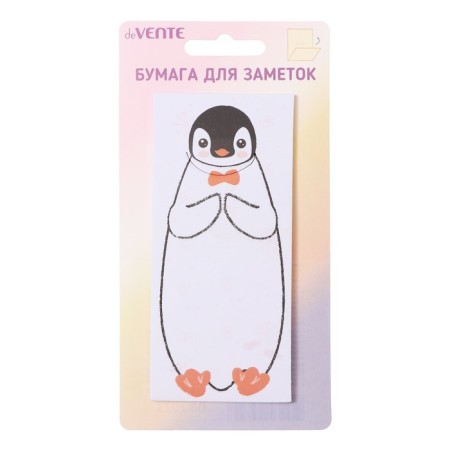 Block with a sticky edge of 56 x 123 mm, "Funny animals", Devente, 20 sheets, offset, mix-5