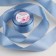 Satin tape, 50 mm × 23 ± 1 m, color of heavenly blue No. 278