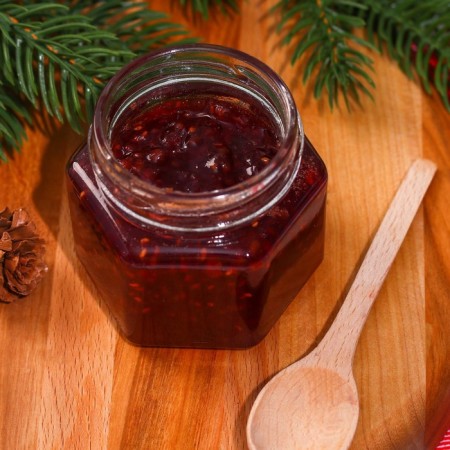 Jam "Happy New Year: Health" from raspberries, 100 ml.-2