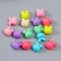 A set of beads for creativity plastic "Bunny. Pastel colors" 15 g 1.5 cm