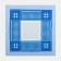Men's nasal shawls 30*30 cm, (set 12 pcs,) cental blue, Fig. MIX 100% HL