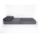 Armchair-bed "Octa", size 75x100 cm, gray color, velor