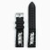 Watch strap, 20 mm, silicone, L-20 cm, black