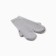 Mittens double manual embroidery, gray color, river 18