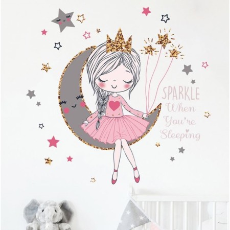 Sticking plastic interior color "Princess for a month" 30x60 cm