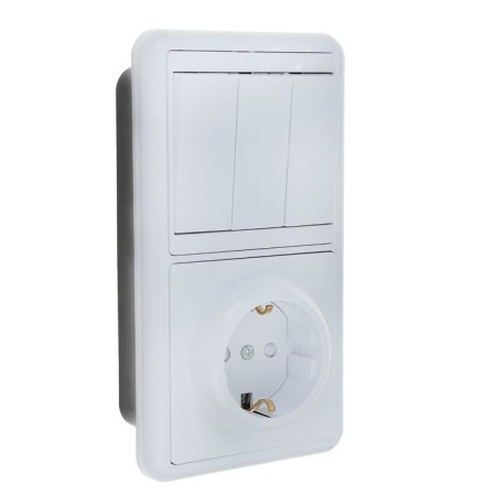 Combined TDM BKVR block, 3 keys, with salary, with protective curtains