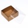 Confectionery packaging, craft with PVC lid, 17 x 17 x 8 cm