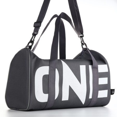 Female sports bag, textura, small size, gray color-2