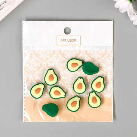 Decor for creativity Plastic "Avocado" set 10 pcs 1.8x1.5 cm-3