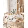 Grinding tablecloth "Tender watercolor", round, oxford, elastic band, size 140x140 cm, diameter 105-120 cm