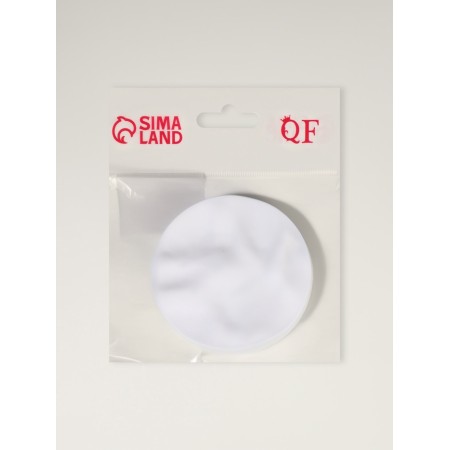 Folding mirror “waves”, d = 7.5 cm, matte white color-5
