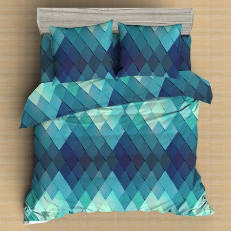 Bed Lowwind of Euro Mio, size 200x210 cm, 200x215 cm, 70x70 cm - 2 pcs-1