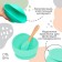 Baby plate on a suction cup, spoon, crush me, turquoise