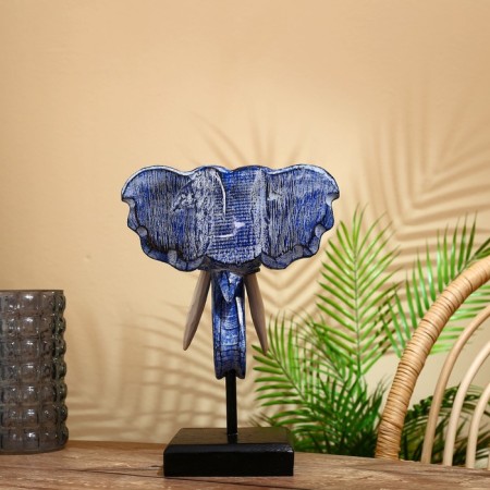 Souvenir "Elephant Head" on a stand, Albezia 40 cm-2
