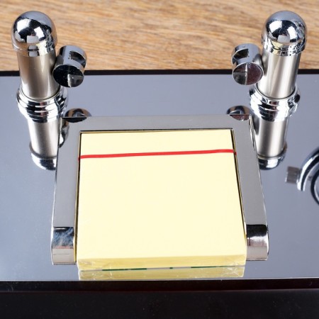 Table set 4V1 with a business card holder, black tree-2