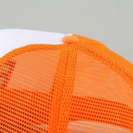 Women's cap with Easy grid, orange color, river 56-7