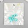 Busina silicone "flattened" turquoise-green d = 1.2 cm